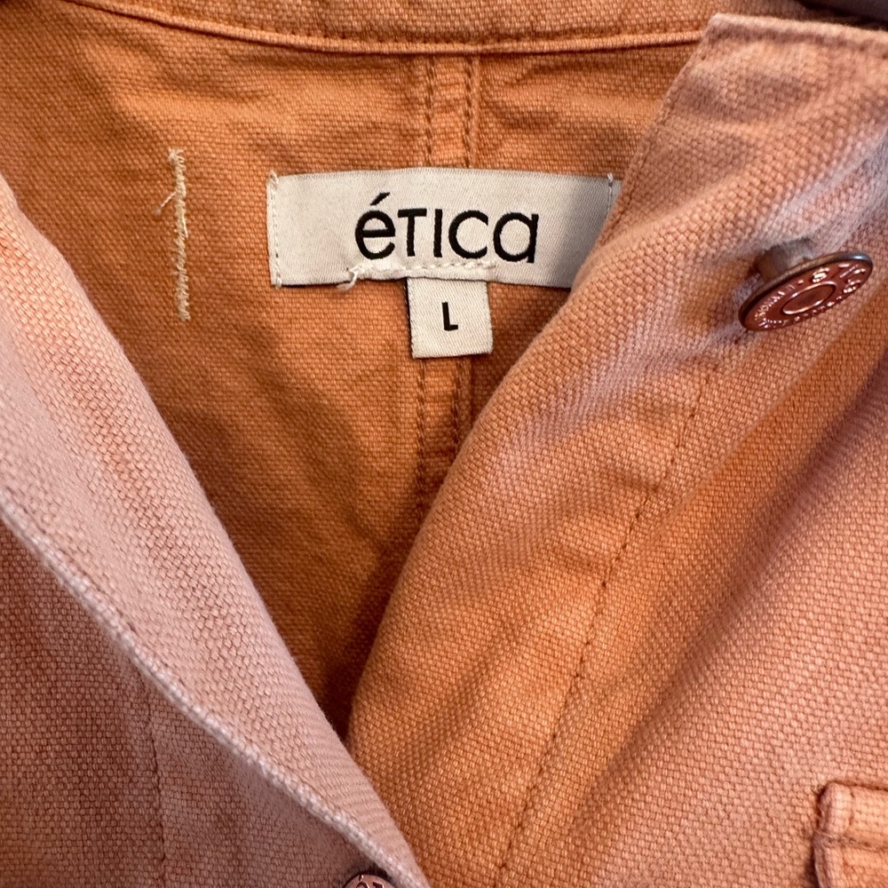 Etica Sloane Cropped Drawstring Canvas Jacket Siz… - image 5